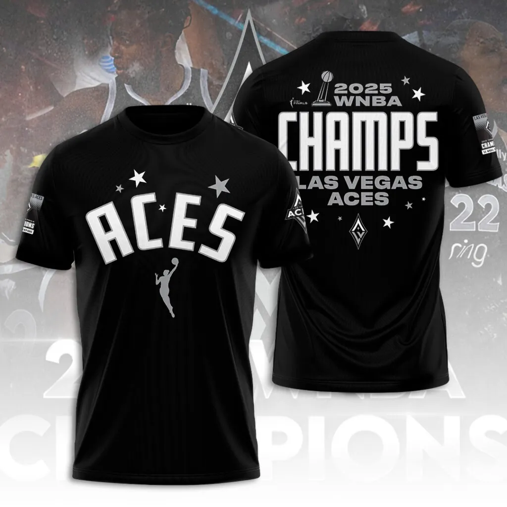 Premium WNBA LVA Champions 2025 T-shirt V16 NMD TTV