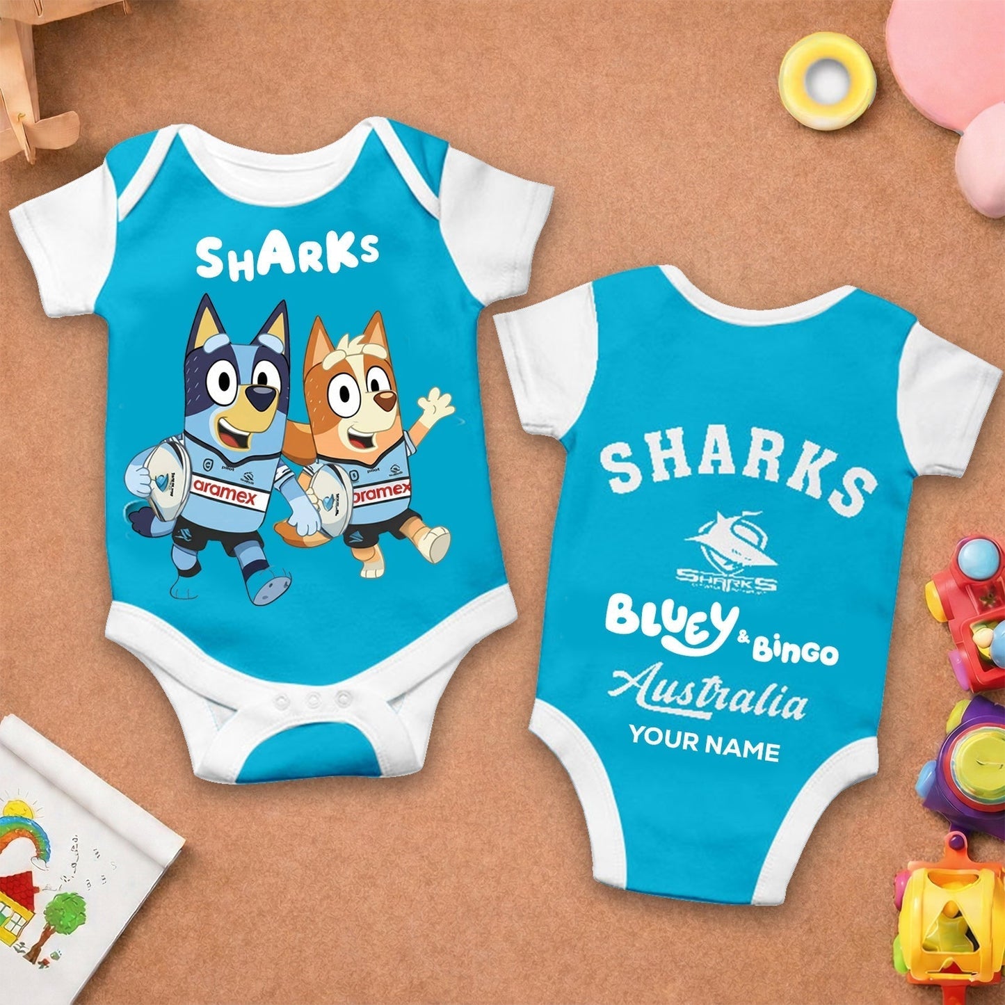 Premium x CS New Baby Romper Custom Name For Kids NDT LVH