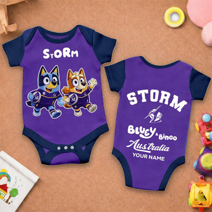 Premium x MS New Baby Romper Custom Name For Kids NDT LVH