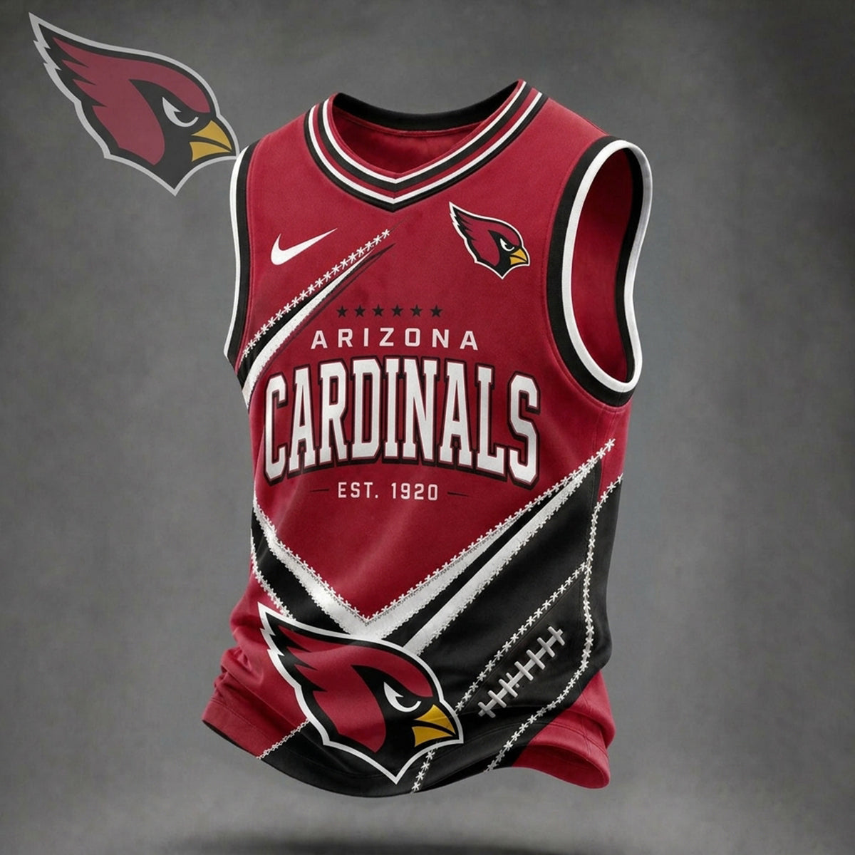 Premium NFL X ARI Game Day V-neck Tank Top Shirt NDT NHM 030626