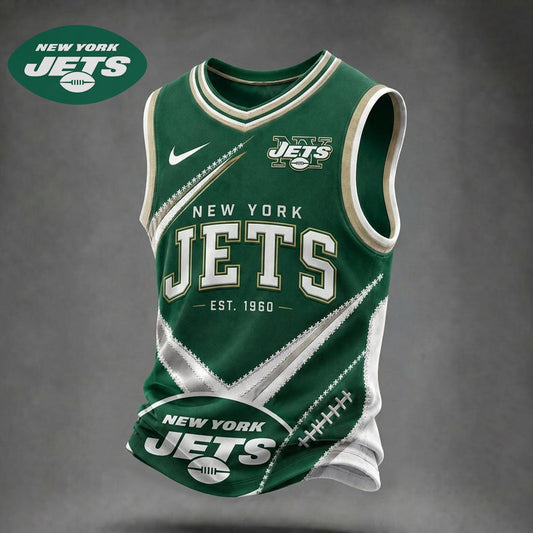 Premium NFL X NYJ Game Day V-neck Tank Top Shirt NDT NHM 030626