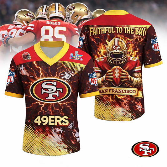 Premium NFL X SF V-neck Baseball Jersey NDT NHM 130126