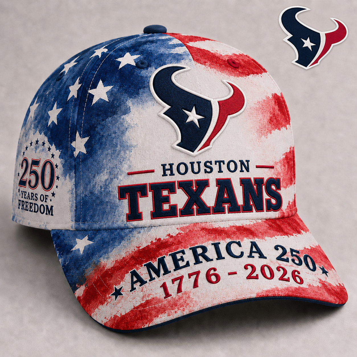 Premium NFL x HOU 250 Years Of Freedom Cap NDT NHM 110626