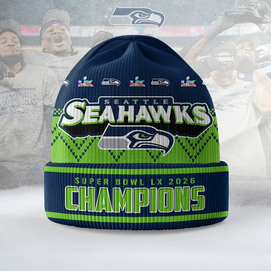 Premium NFL x SEA 2026 Super Bowl 3D BENNIE HAT LIMITED EDITIONS NDT NHM 090226