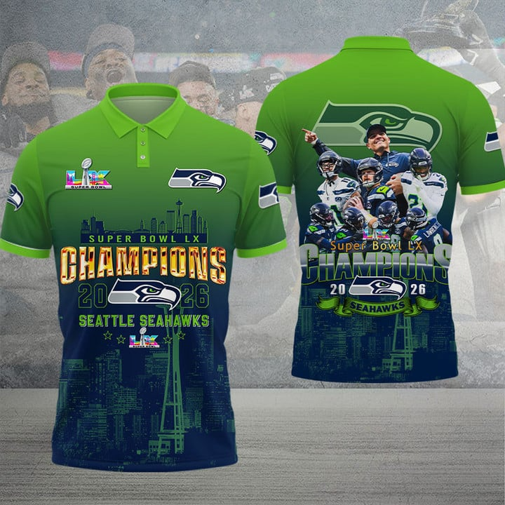 Premium NFL x SEA 2026 Super Bowl 3D Shirt V5 NDT NHM 090226