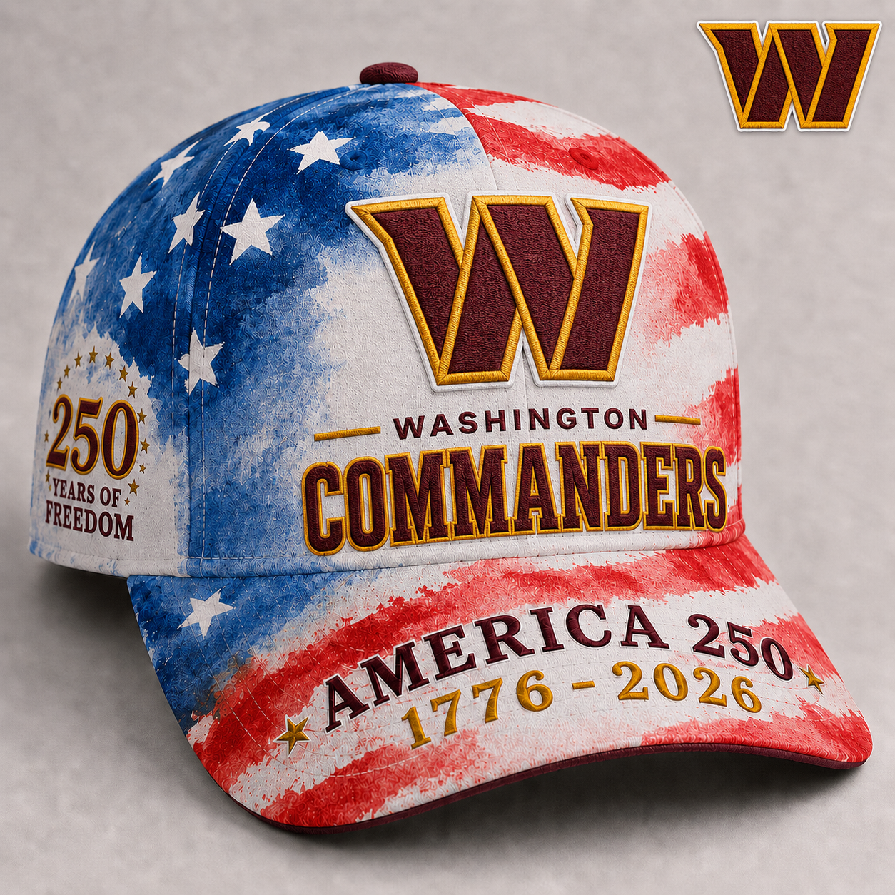 Premium NFL x WAS 250 Years Of Freedom Cap NDT NHM 110626