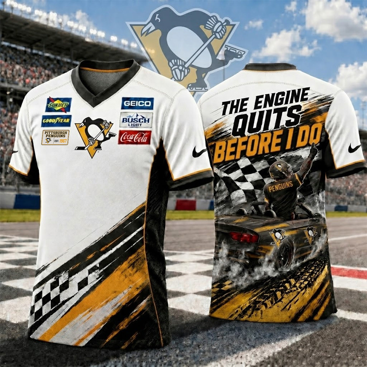 Premium NHL X PP Speedway NASCAR Fan Jersey Shirt NDT NTN 180526