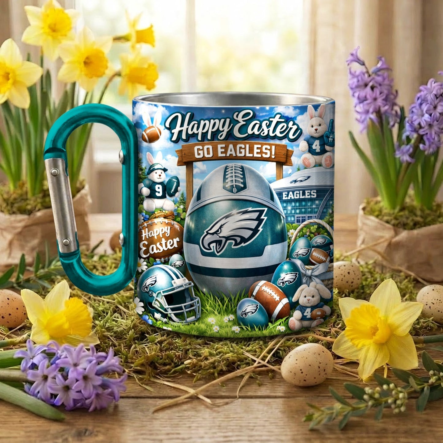 Premium NFL X PHI Festival Of Easter Carabiner Mug Limited Editions NDT NHM 060326
