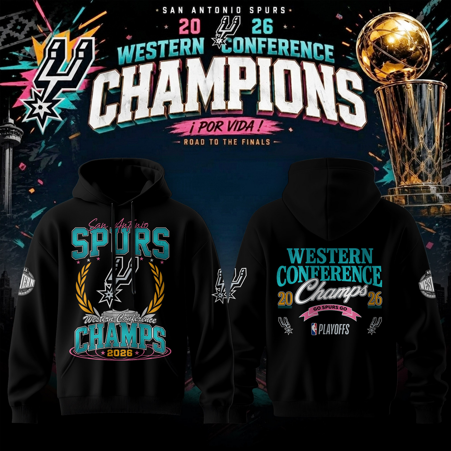 SAS 2026 Western Conference Champions 3D Shirt V5 0206 DatND DVT