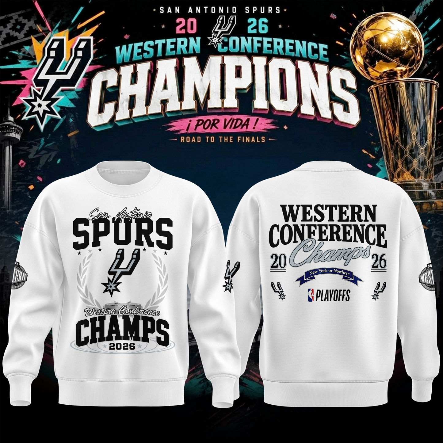 SAS 2026 Western Conference Champions 3D Shirt V6 0206 DatND DVT