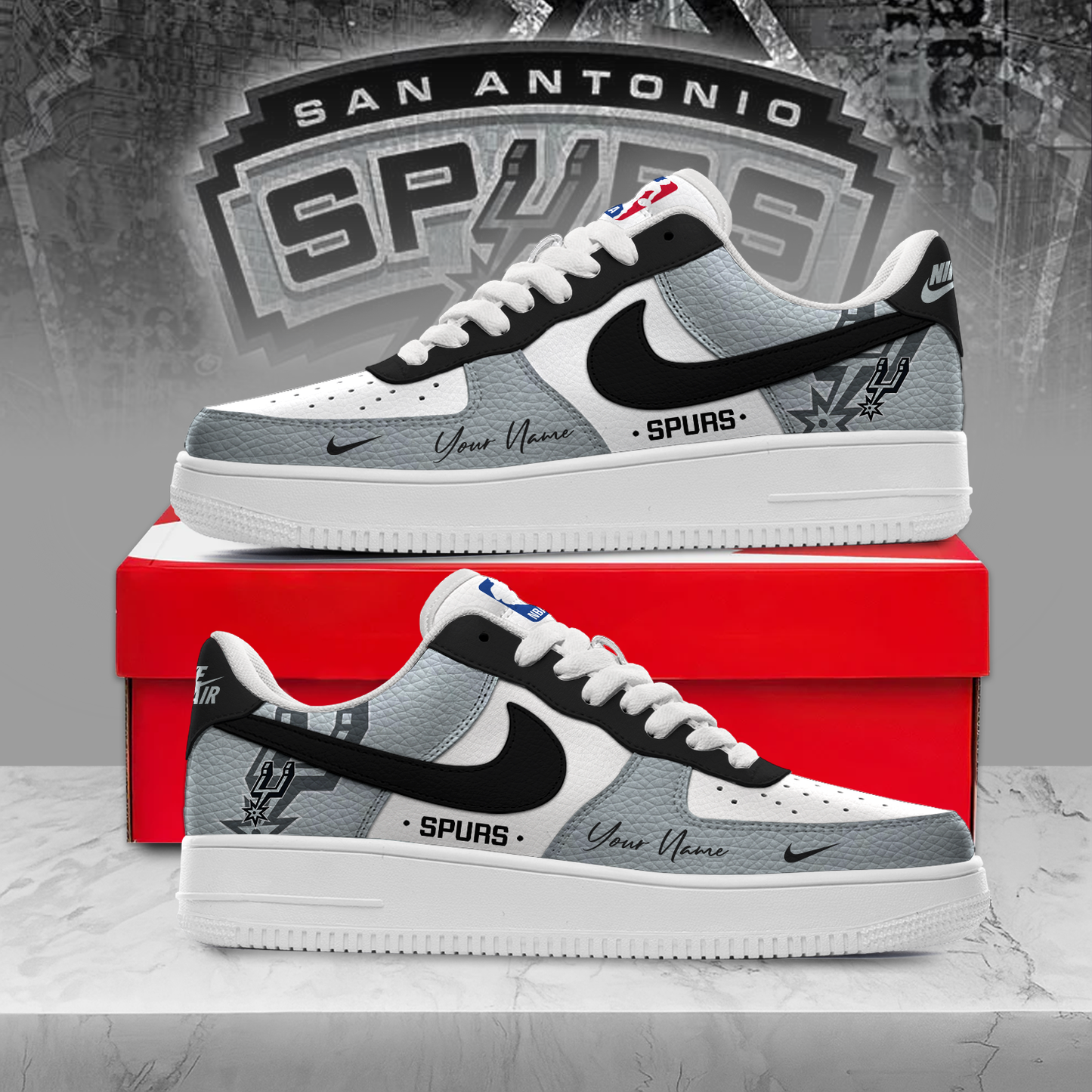 SAS Premium NBA AF1 Sneakers Victory Pride DDT NTL