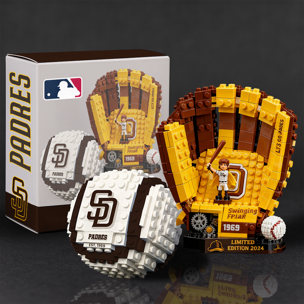 MLB Teams Baseball Glove & Ball Building Block Set DDT NTL