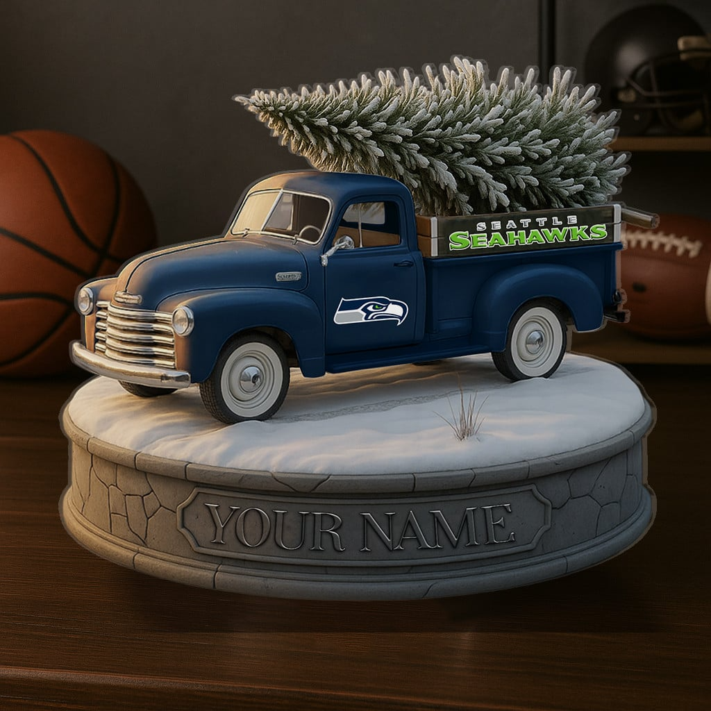 SEA Custom NFL Christmas Acrylic Block Plaque Decor DatND DVT