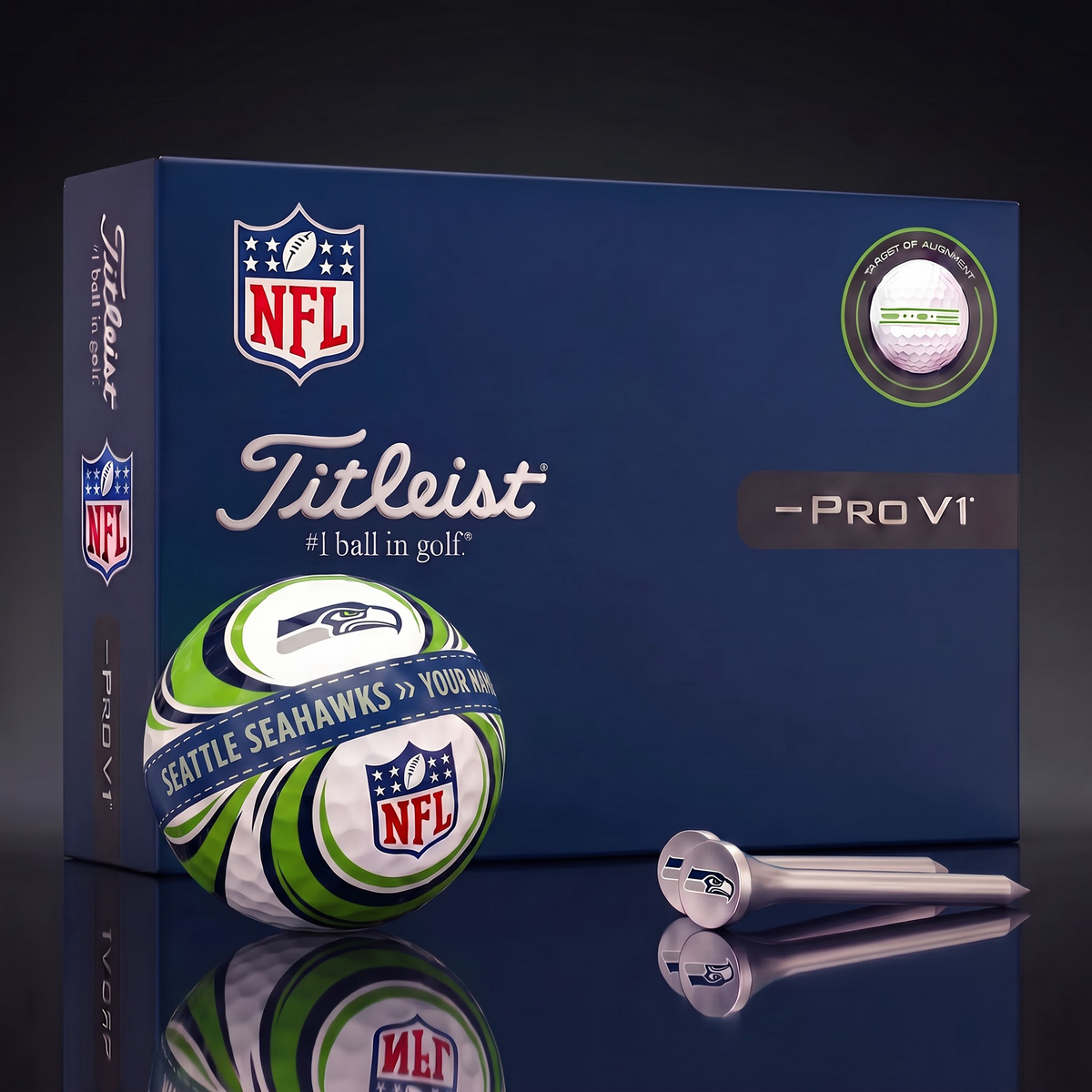 SEA X Luxury NFL Football Golf Ball Set – Personalized Edition