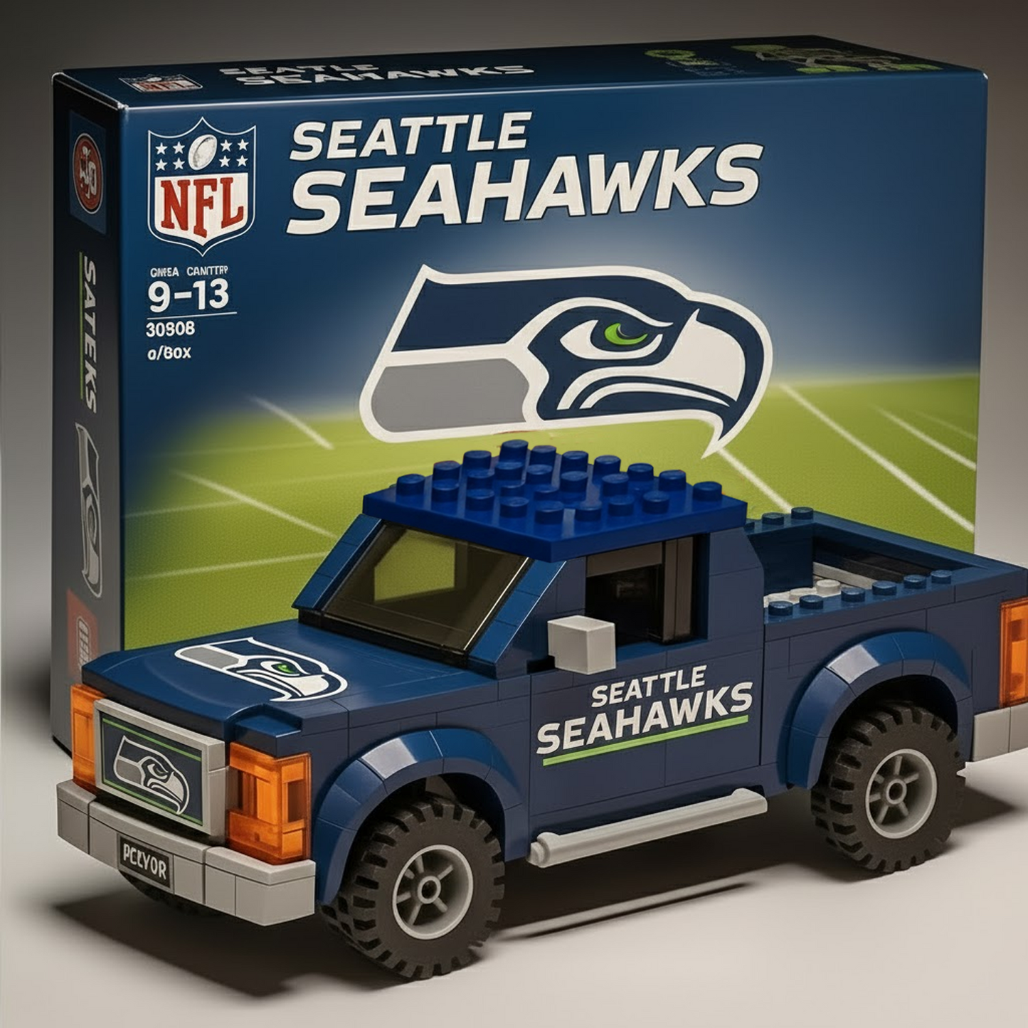 SEA x NFL Building Blocks Truck Toy Set V2 DatND DVT