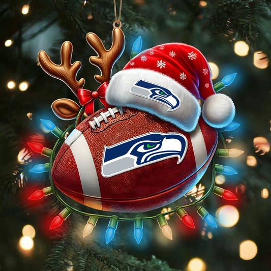 SEA x NFL Christmas Lights Football Ornament 0110 DatND ThuongNH