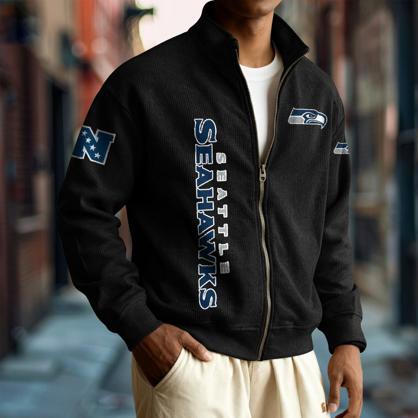 SEA x NFL Corduroy Zip-Up Jacket DatND DVT