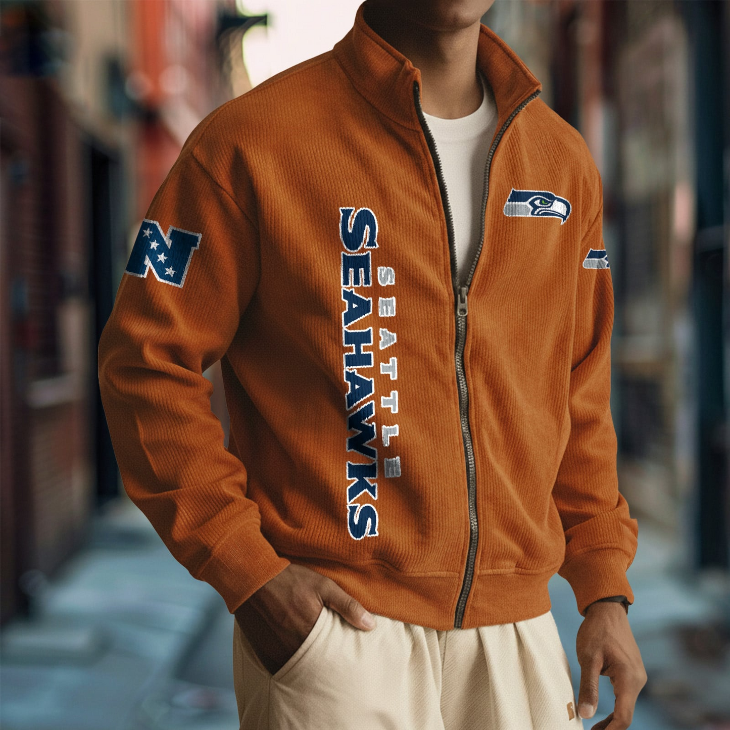 SEA x NFL Corduroy Zip-Up Jacket DatND DVT