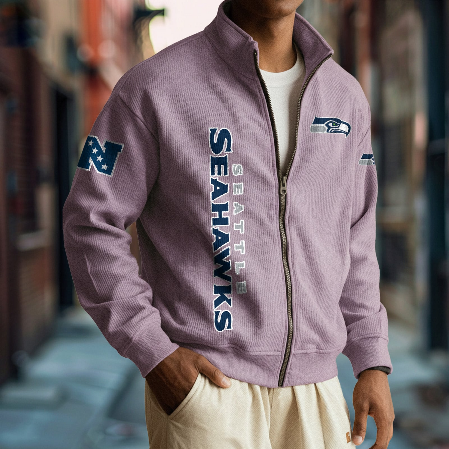 SEA x NFL Corduroy Zip-Up Jacket DatND DVT