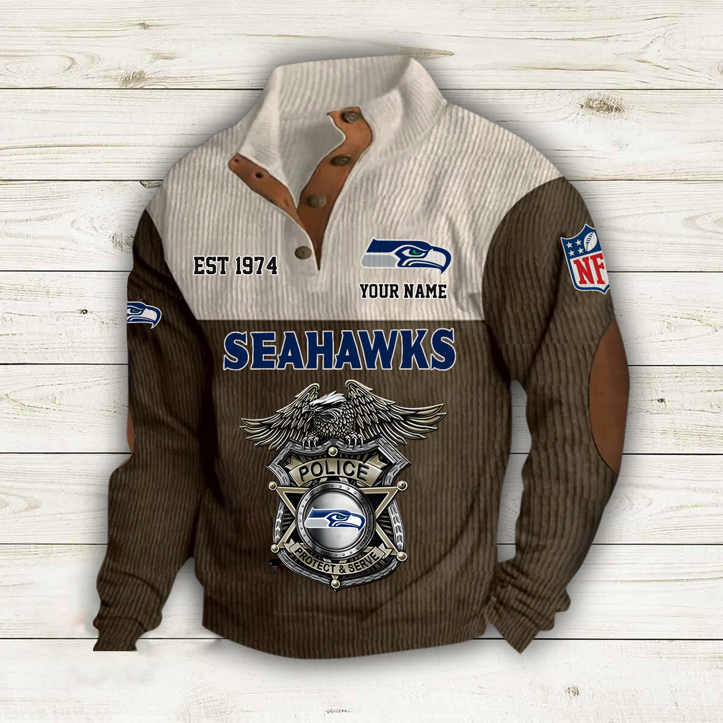 SEA x NFL Custom Name Sport Sweatshirt DatND DVT