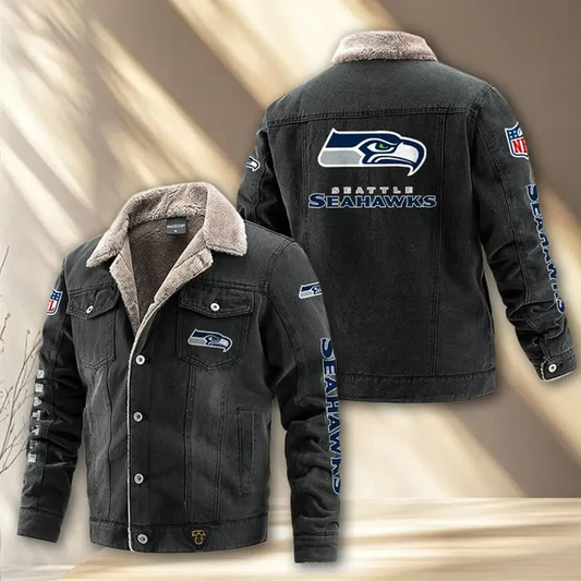 SEA x NFL Fleece Lined Denim Jacket DatND DVT