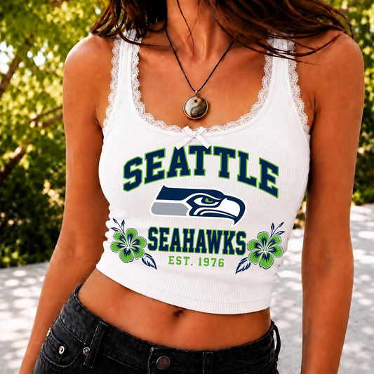 SEA x NFL Game Day Lace Tank Top Shirt