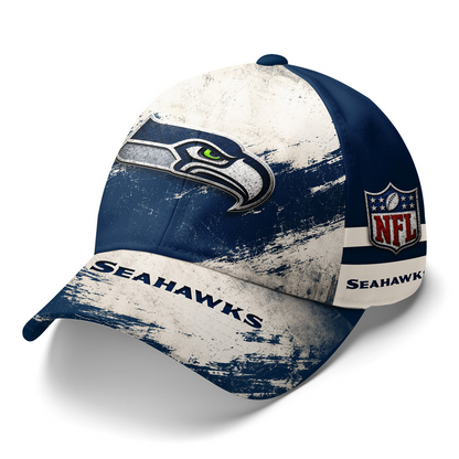 SEA x NFL Grunge Style Team Premium Cap 0207