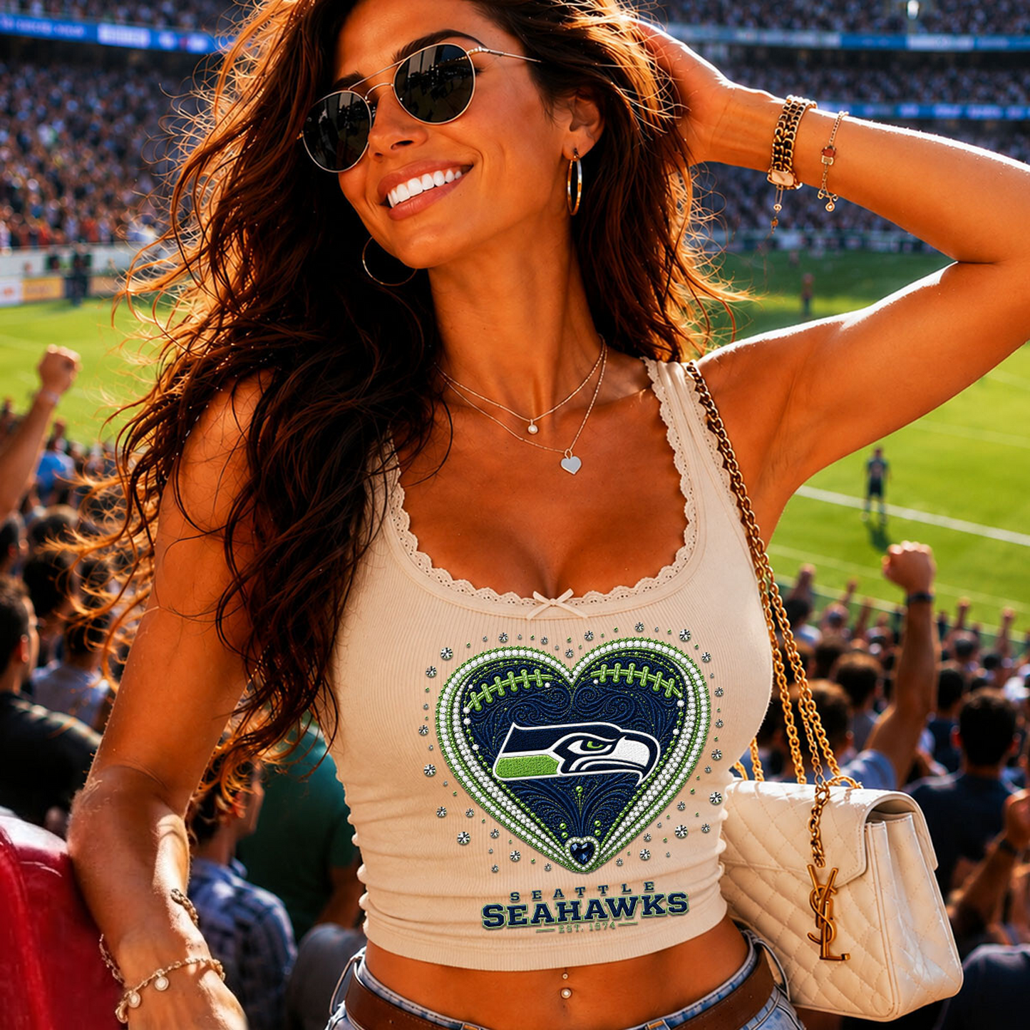 SEA x NFL Lace-trim camisole DatND DVT