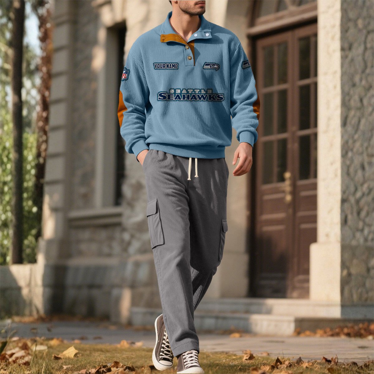 SEA x NFL Men's Corduroy Sweatshirt 1011 DatND DVT