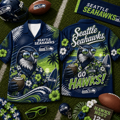 SEA x NFL Premium Beach Vibes Hawaiian Shirt