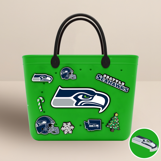SEA x NFL Rubber Tote Bag with Team Charms DATND TANTD