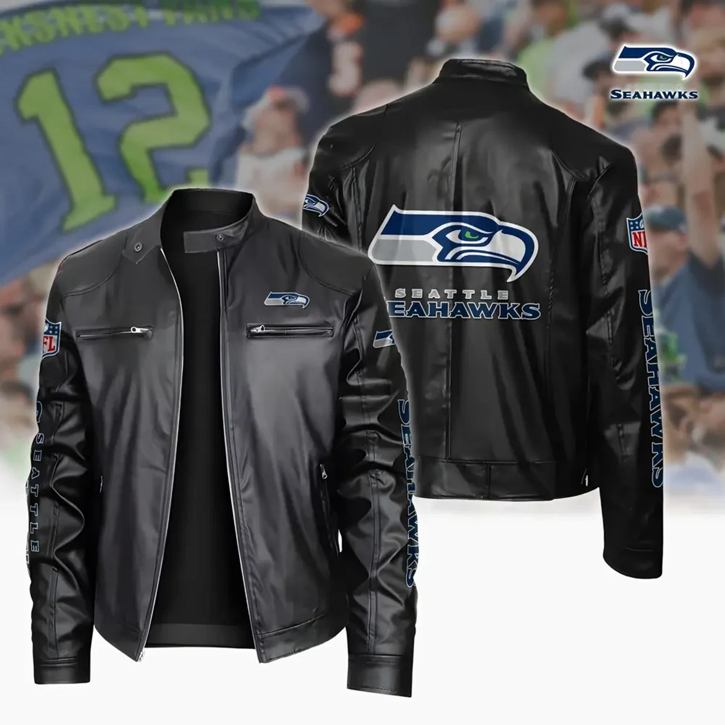 SEA x NFL Sport Leather Jacket DATND TANTD