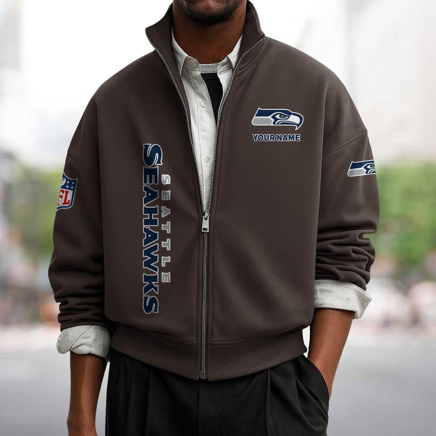 SEA x NFL Sweatshirt Full Zip DATND TANTD