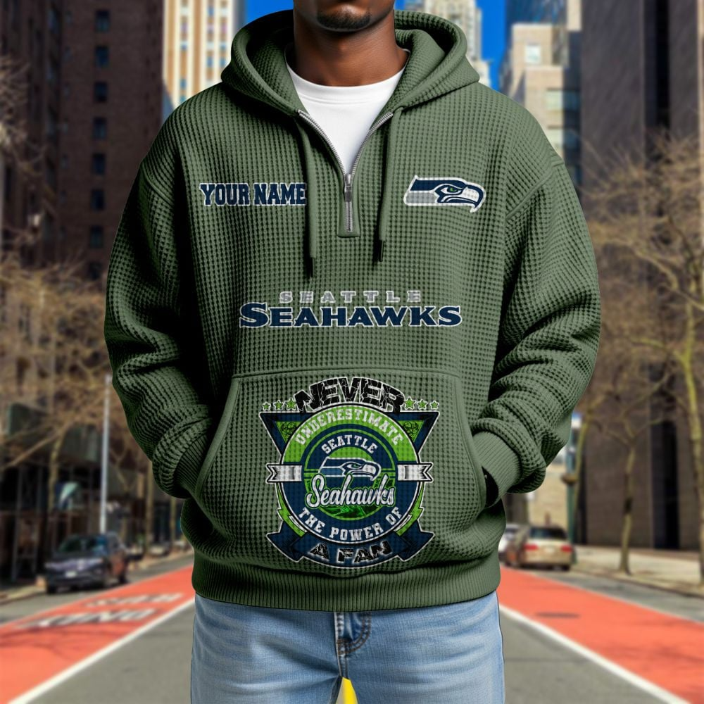 SEA x NFL Waffle Hoodie DATND TANTD