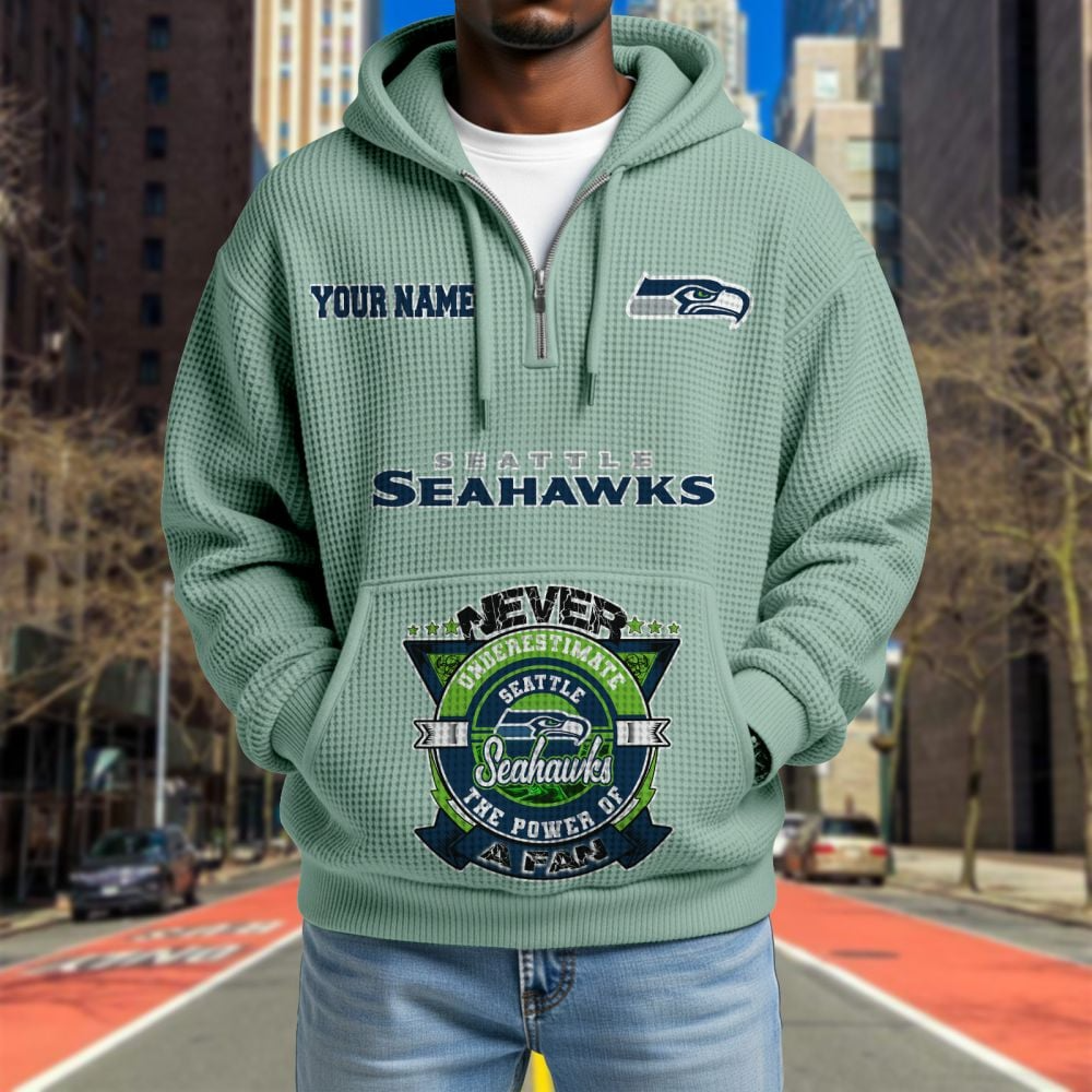 SEA x NFL Waffle Hoodie DATND TANTD