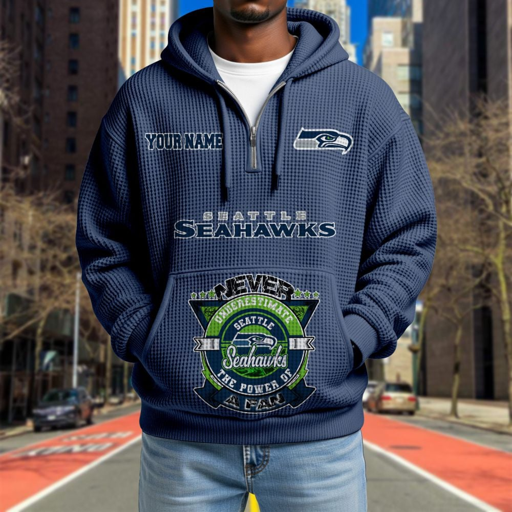 SEA x NFL Waffle Hoodie DATND TANTD