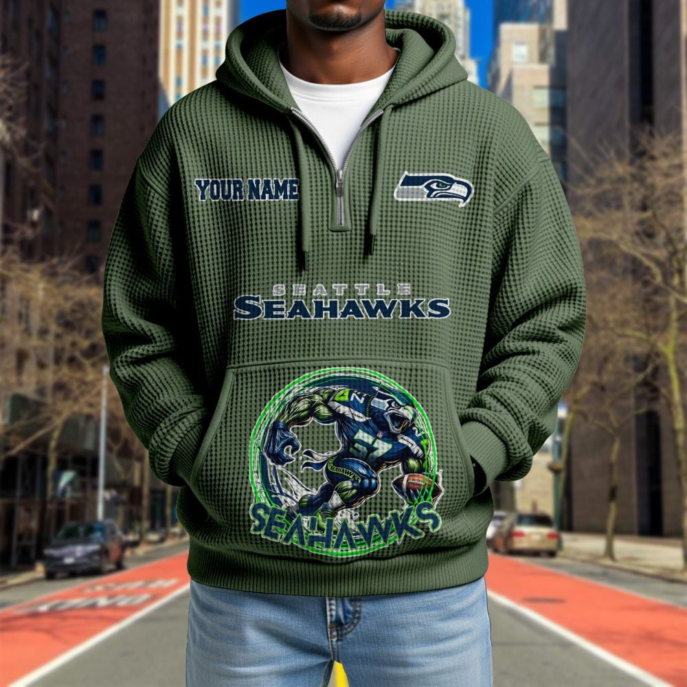 SEA x NFL Waffle Hoodie DATND TANTD