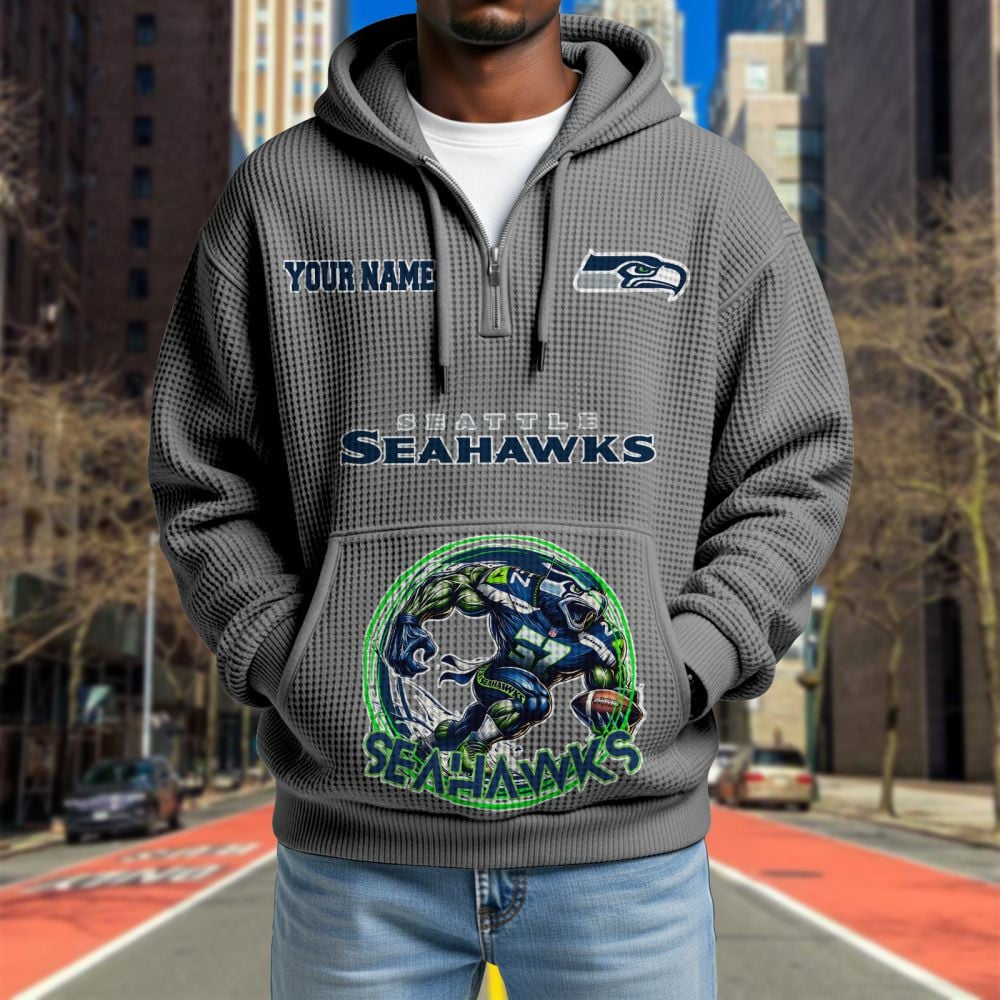 SEA x NFL Waffle Hoodie DATND TANTD