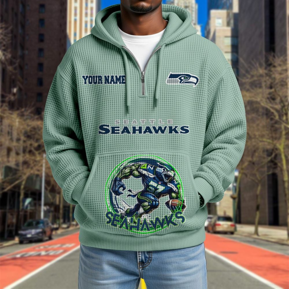 SEA x NFL Waffle Hoodie DATND TANTD