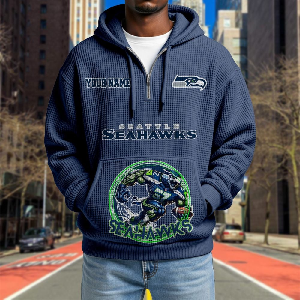 SEA x NFL Waffle Hoodie DATND TANTD