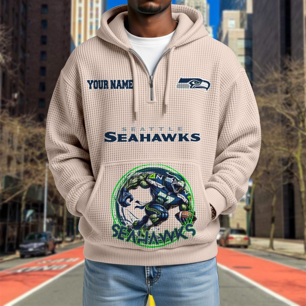 SEA x NFL Waffle Hoodie DATND TANTD