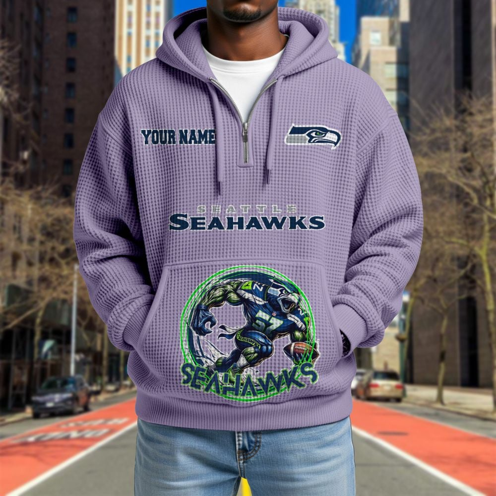 SEA x NFL Waffle Hoodie DATND TANTD