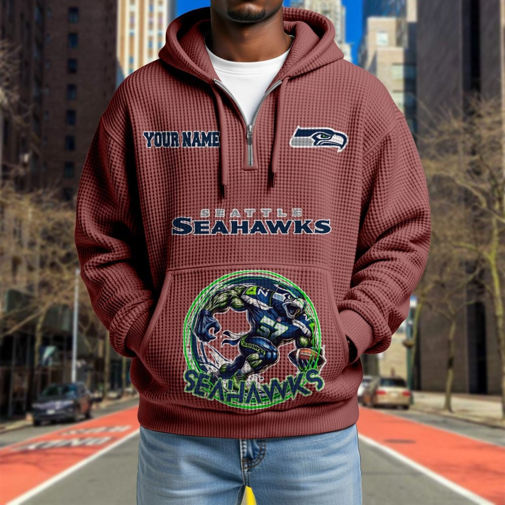 SEA x NFL Waffle Hoodie DATND TANTD