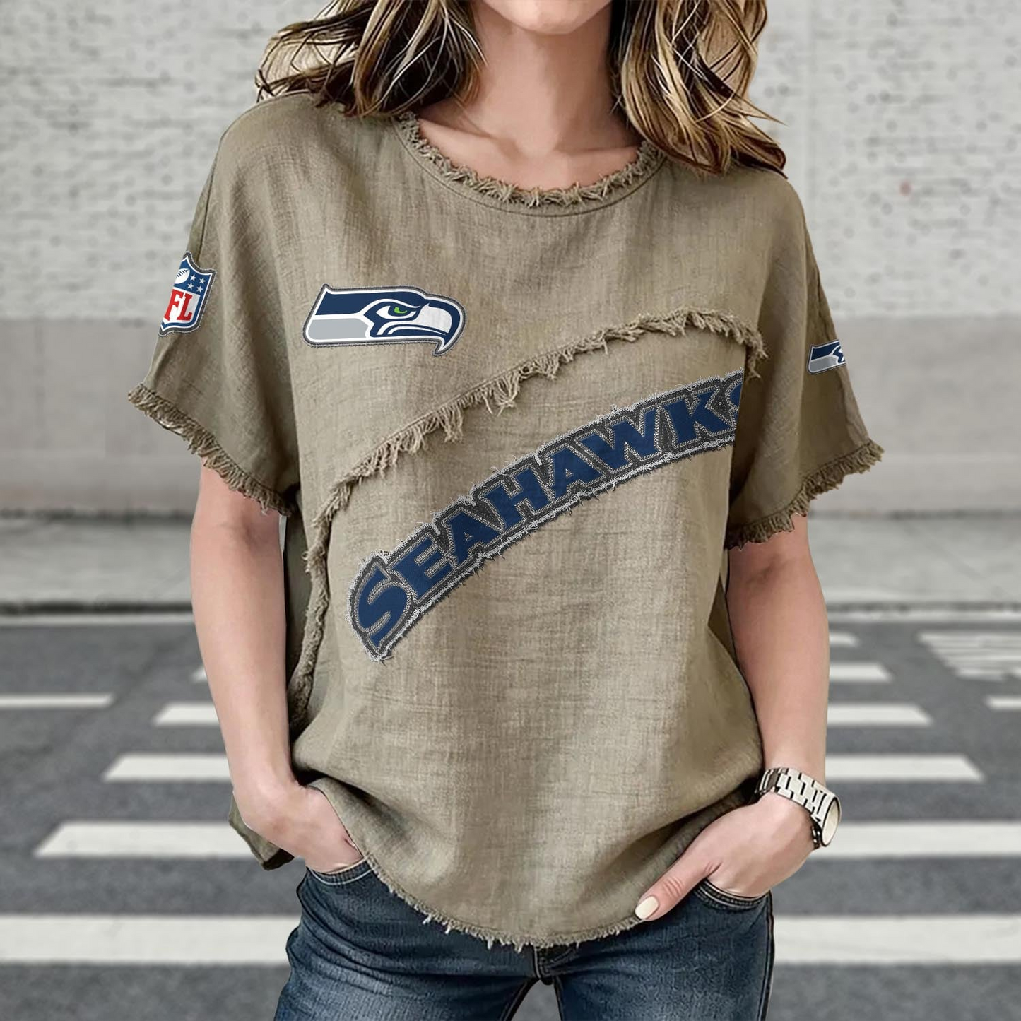 SEA x NFL Womenƒ??s Vintage O-Neck 2905 DatND DVT