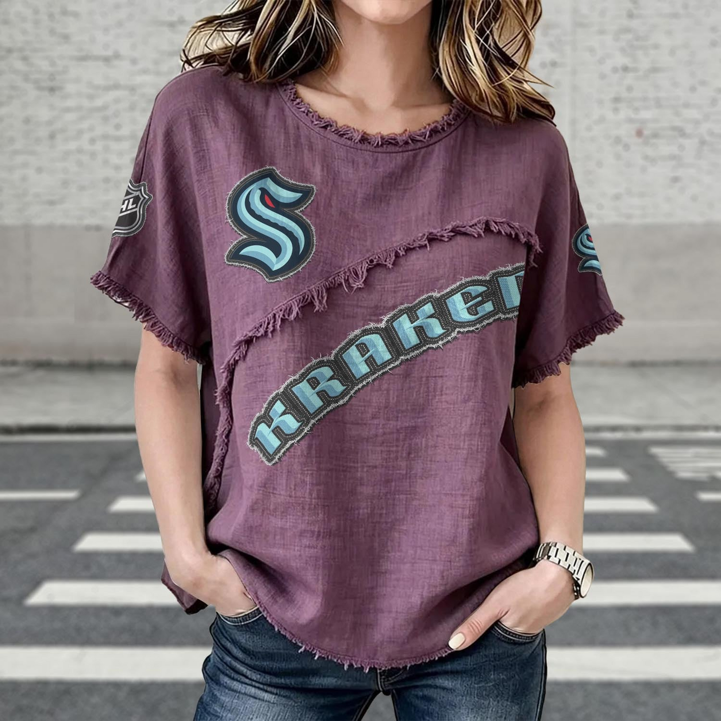 SEA x NHL Womenƒ??s Vintage O-Neck 2905 DatND DVT