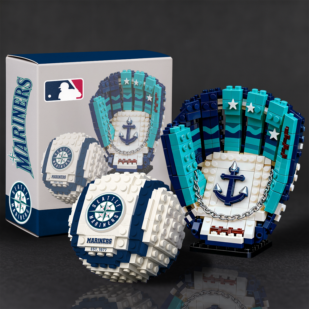 MLB Teams Baseball Glove & Ball Building Block Set DDT NTL