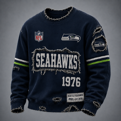 SEA x NFL LUXURY V-Neck T-Shirt 3005 DatND DVT