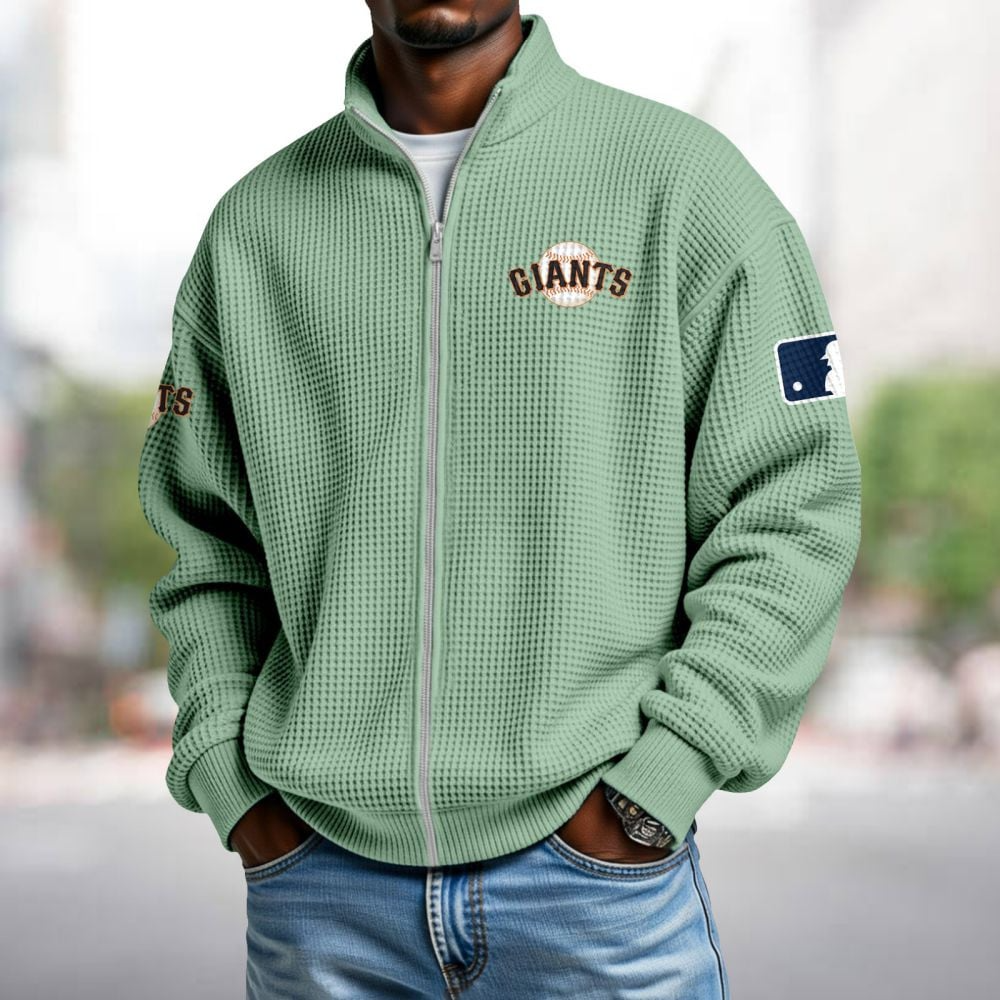 SF x MLB Waffle Zip-Up Sweatshirt DatND DVT