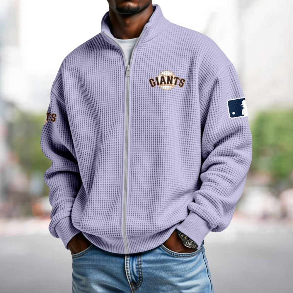 SF x MLB Waffle Zip-Up Sweatshirt DatND DVT