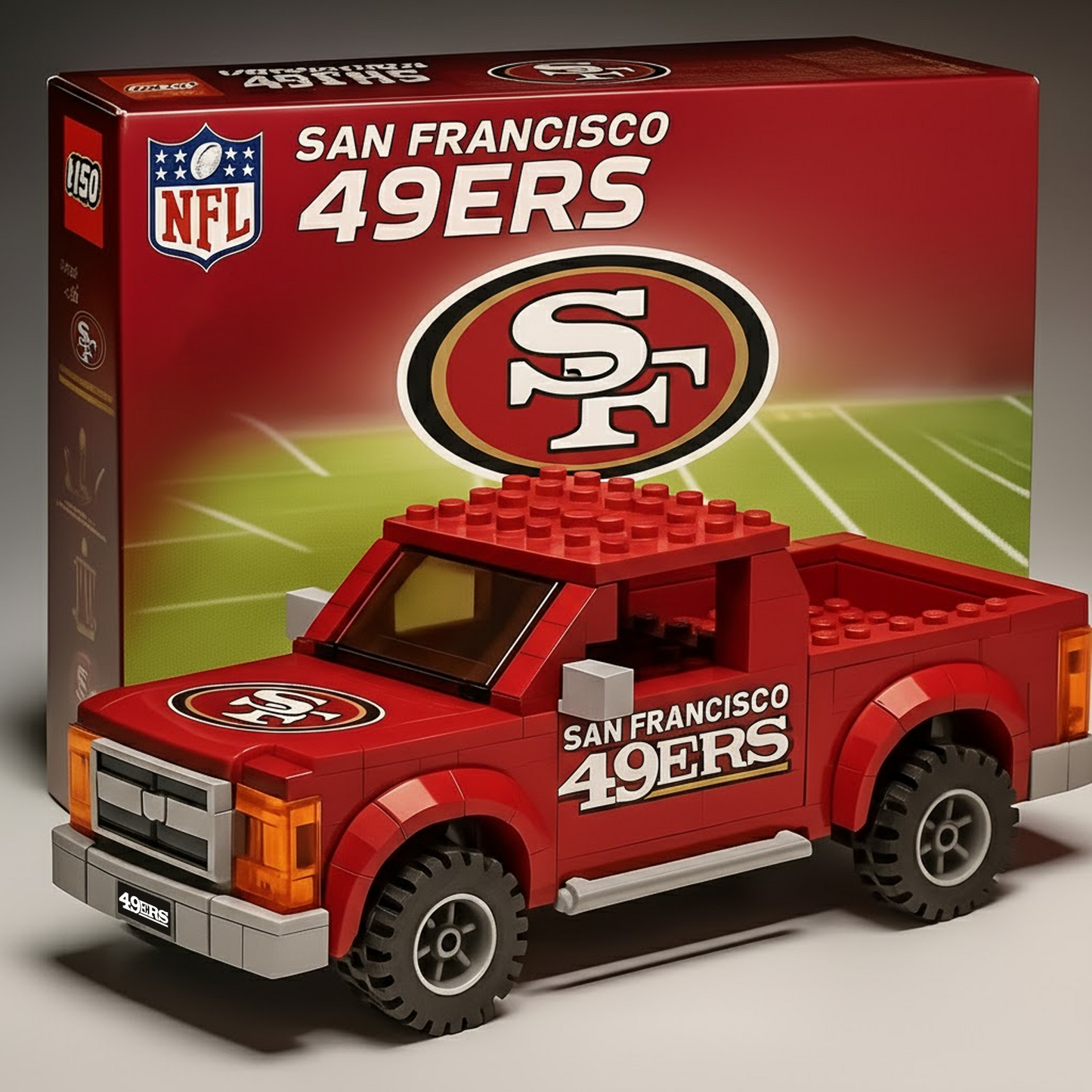 SF x NFL Building Blocks Truck Toy Set V2 DatND DVT
